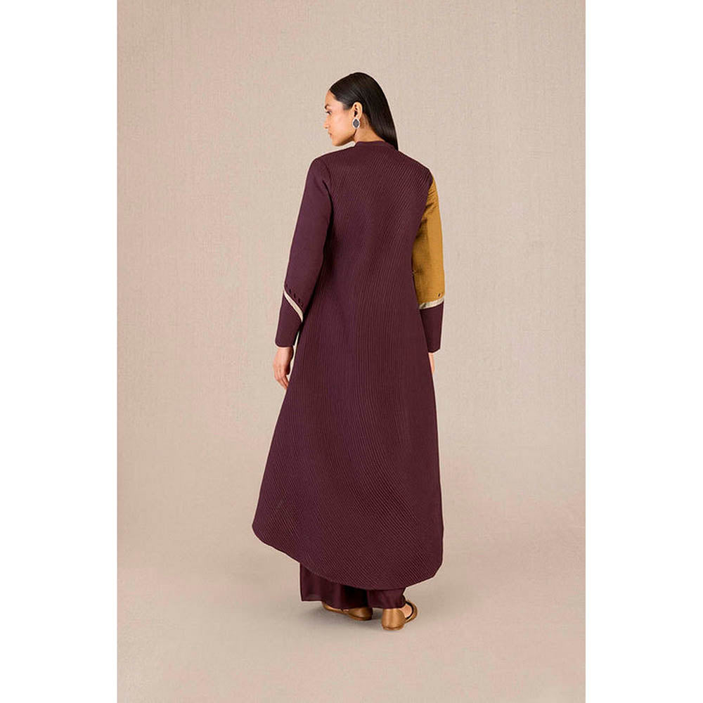 AMPM Asira Burgundy Jacket with Palazzo and Inner