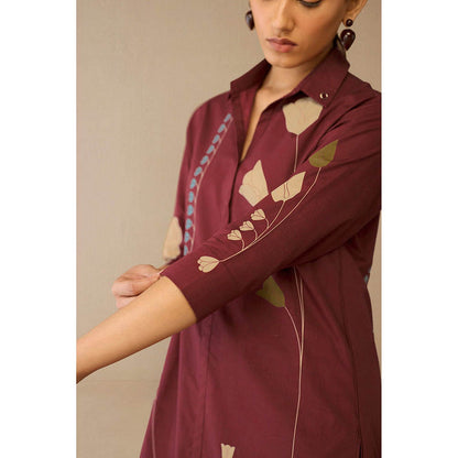 AMPM Parisa Maroon Kurta with Palazzo