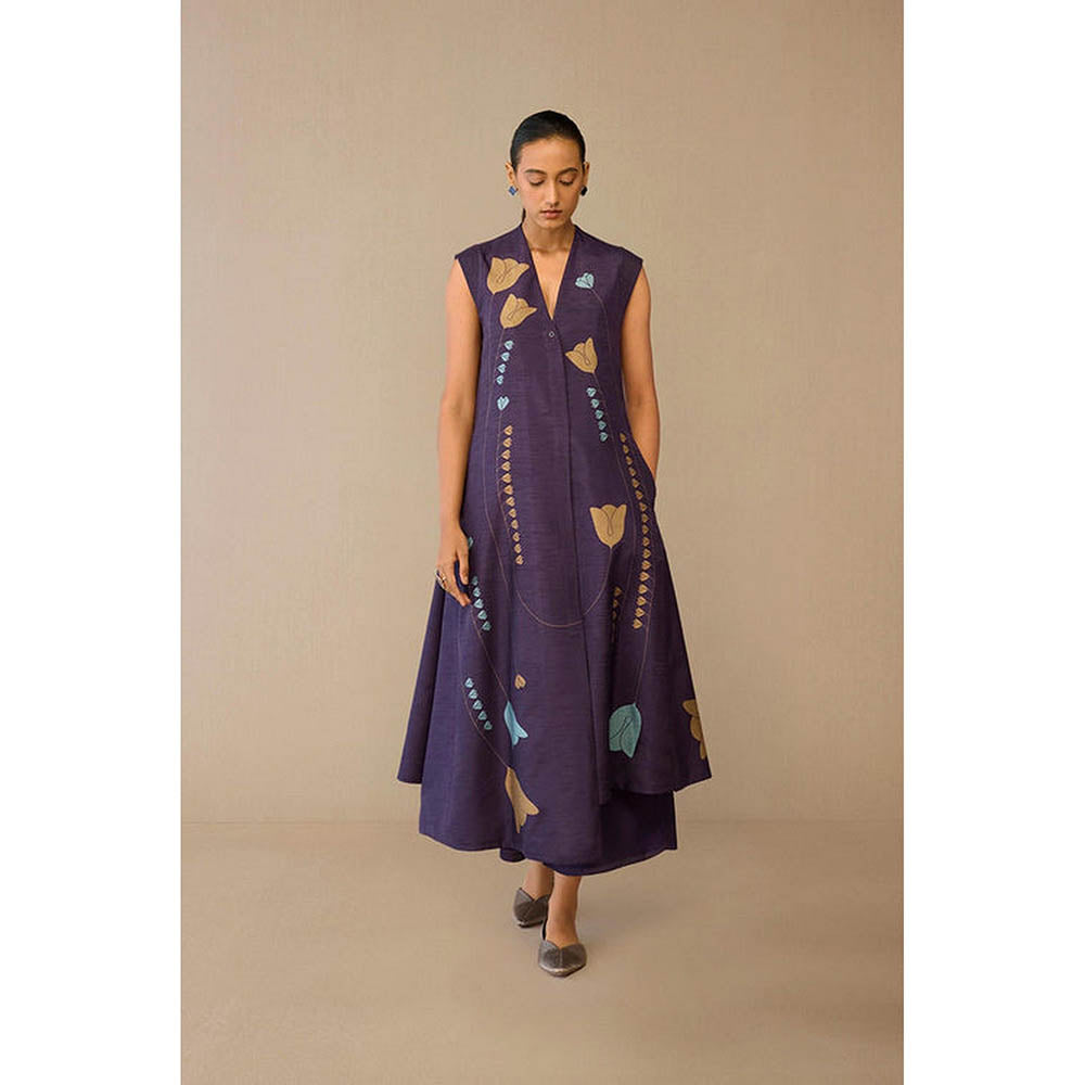 AMPM Zia Purple Jacket with Palazzo