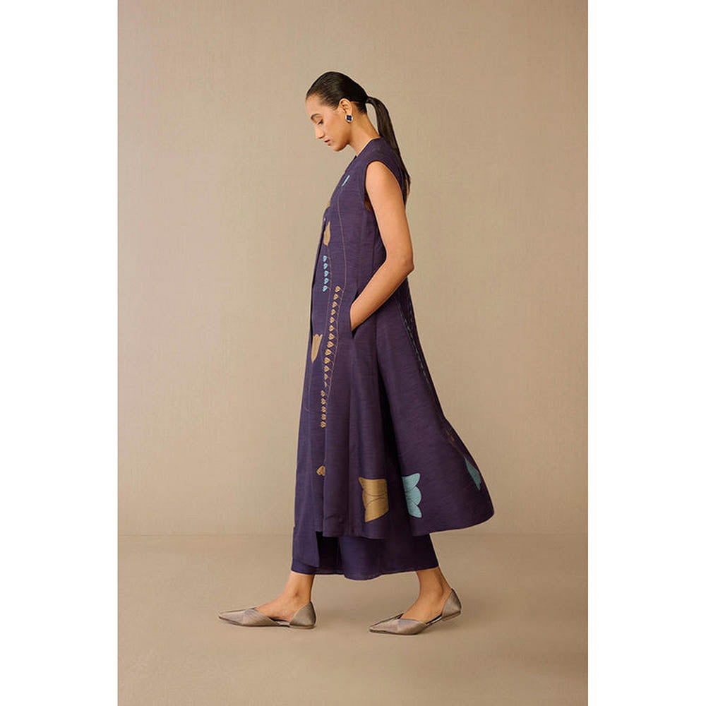 AMPM Zia Purple Jacket with Palazzo