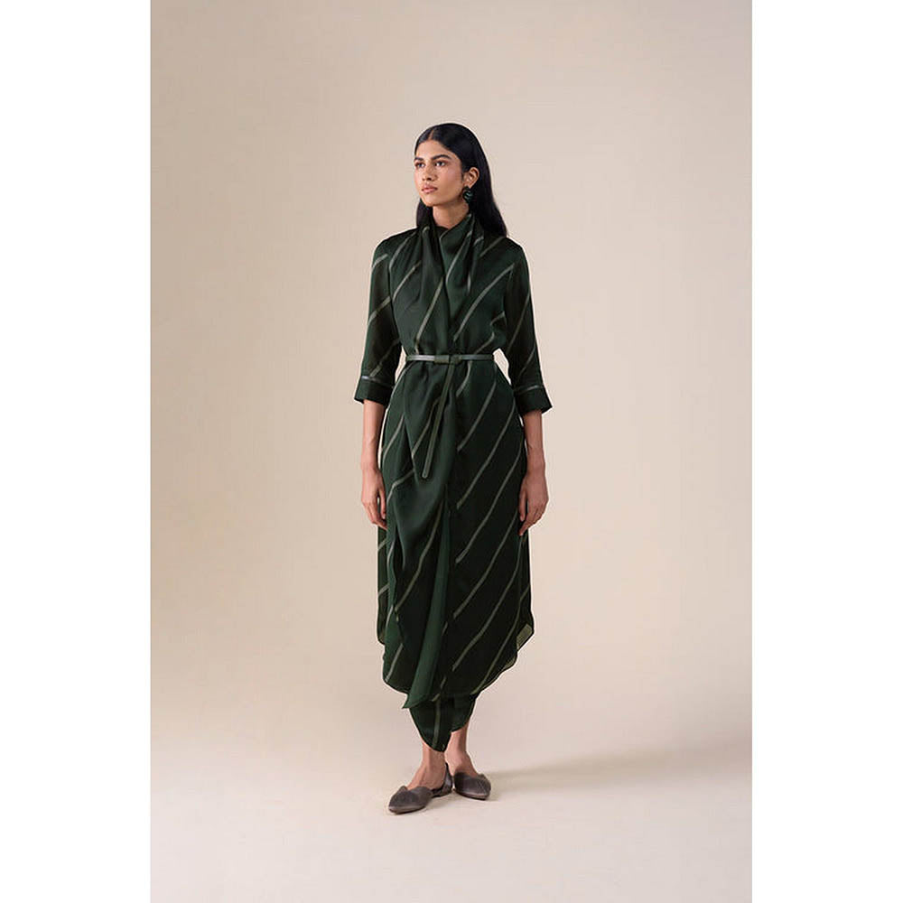 AMPM Zeba Green Kurta with Dhoti