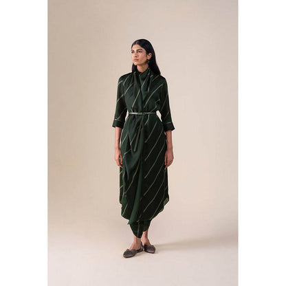 AMPM Zeba Green Kurta with Dhoti