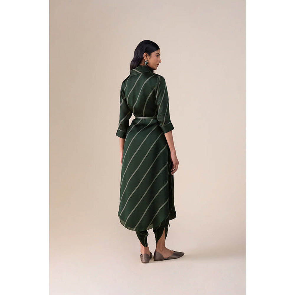 AMPM Zeba Green Kurta with Dhoti