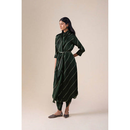 AMPM Zeba Green Kurta with Dhoti