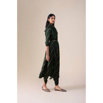 AMPM Zeba Green Kurta with Dhoti
