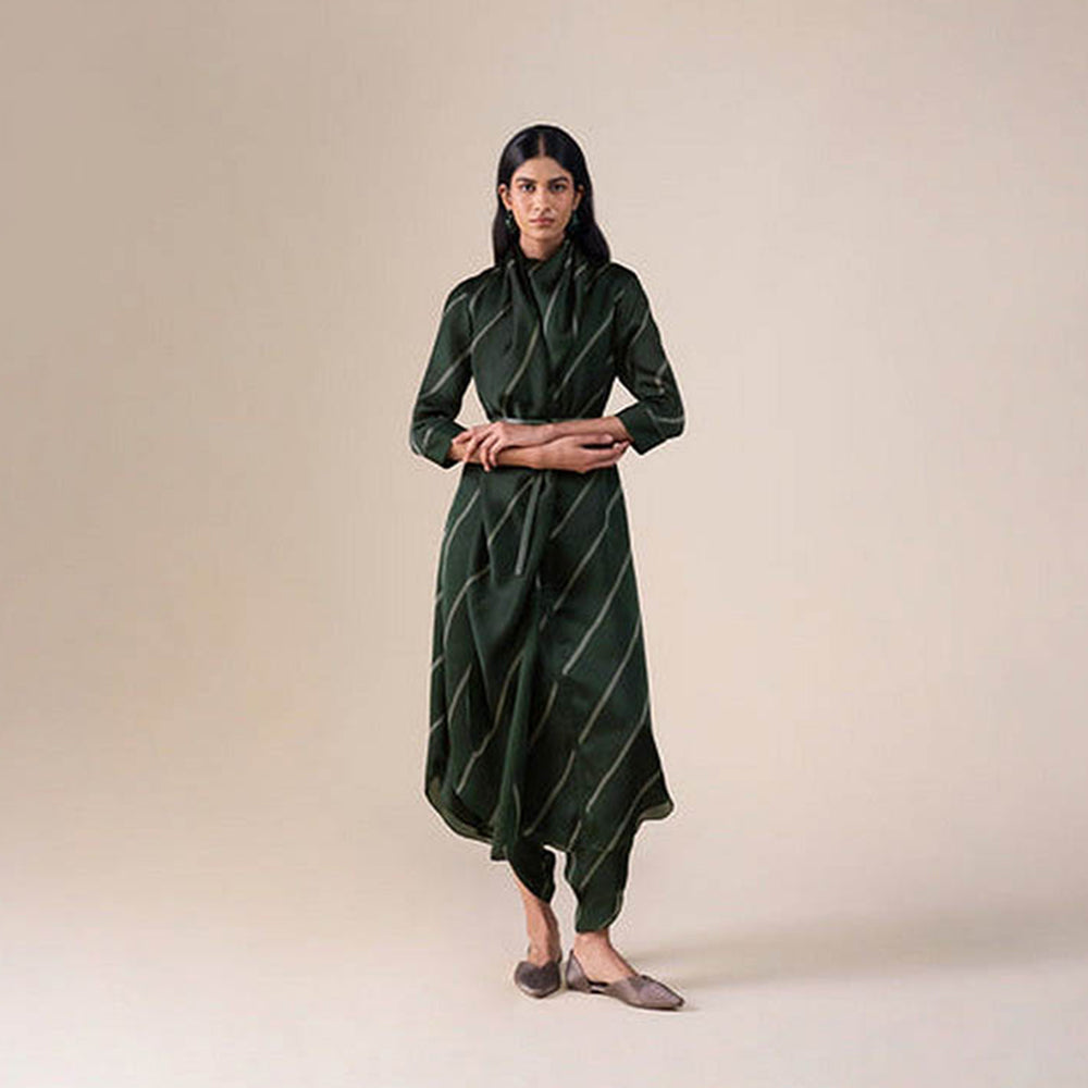 AMPM Zeba Green Kurta with Dhoti