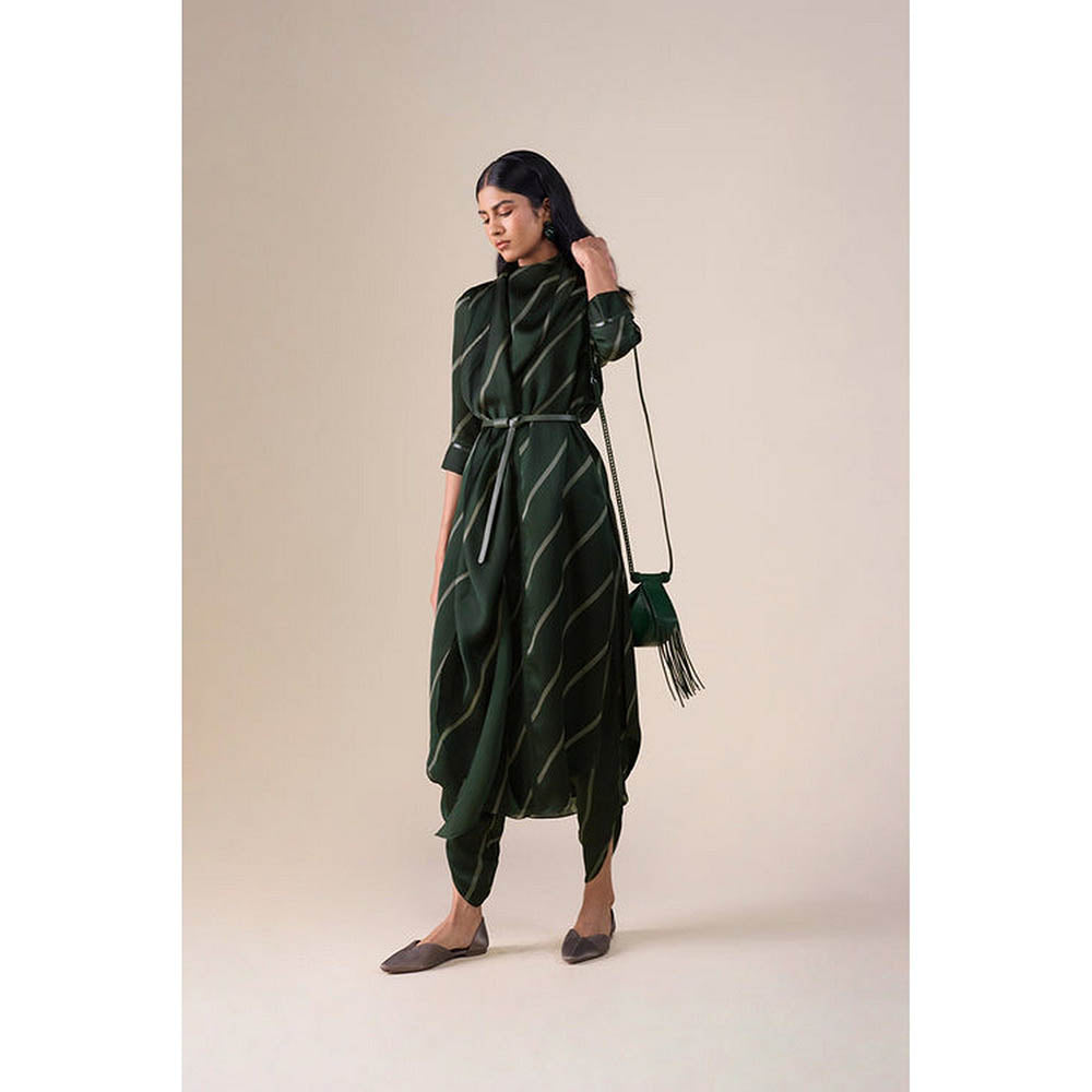 AMPM Zeba Green Kurta with Dhoti
