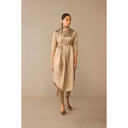 AMPM Avaia Gold Kurta with Dhoti