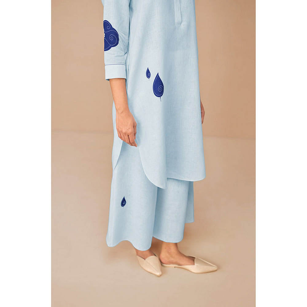 AMPM Nevra Blue Kurta with Palazzo