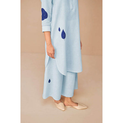 AMPM Nevra Blue Kurta with Palazzo