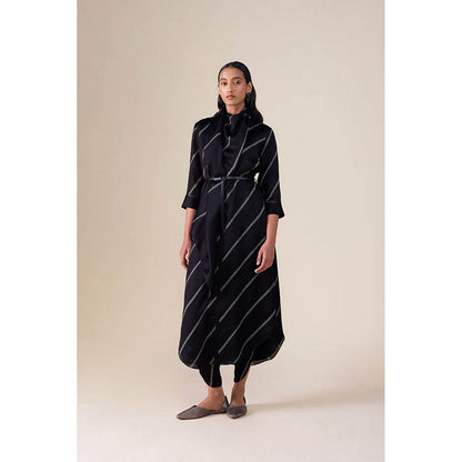 AMPM Zeba Black Kurta with Dhoti