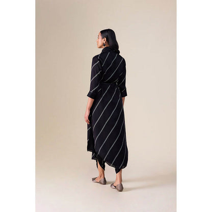 AMPM Zeba Black Kurta with Dhoti