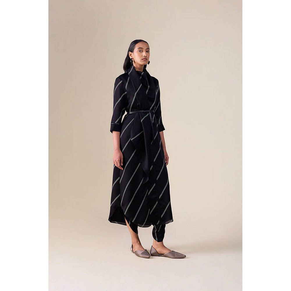 AMPM Zeba Black Kurta with Dhoti