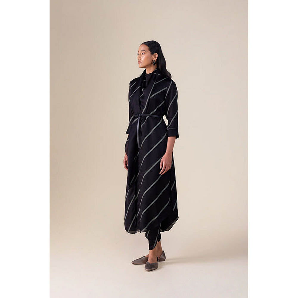 AMPM Zeba Black Kurta with Dhoti