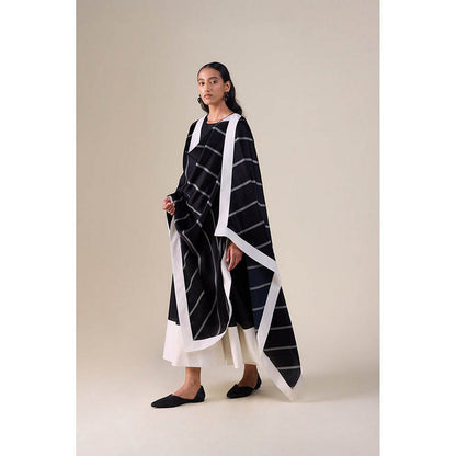 AMPM Afeesa Black Anarkali Kurta with Pant and Dupatta