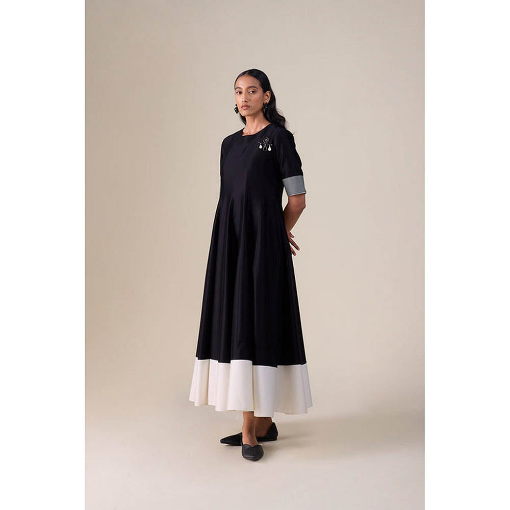 AMPM Afeesa Black Anarkali Kurta with Pant and Dupatta
