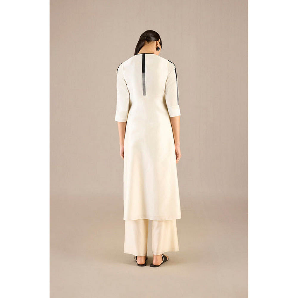 AMPM Bina Ivory Kurta with Palazzo and Dupatta