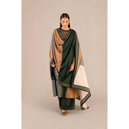 AMPM Sahira Green Kurta with Palazzo and Dupatta