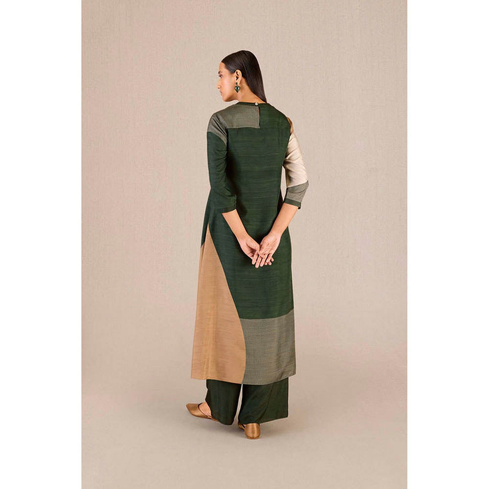 AMPM Sahira Green Kurta with Palazzo and Dupatta