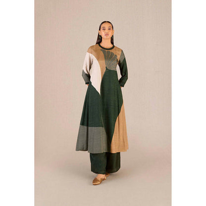 AMPM Sahira Green Kurta with Palazzo and Dupatta