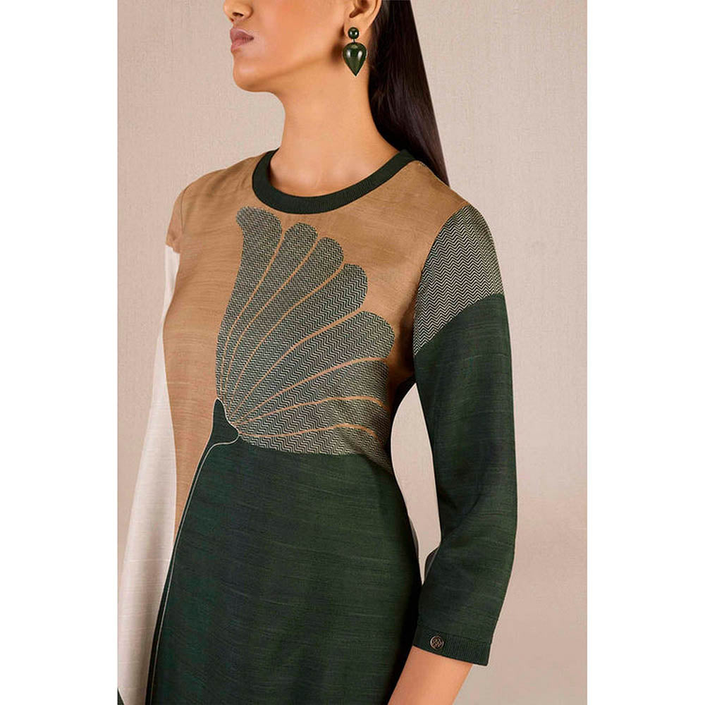AMPM Sahira Green Kurta with Palazzo and Dupatta