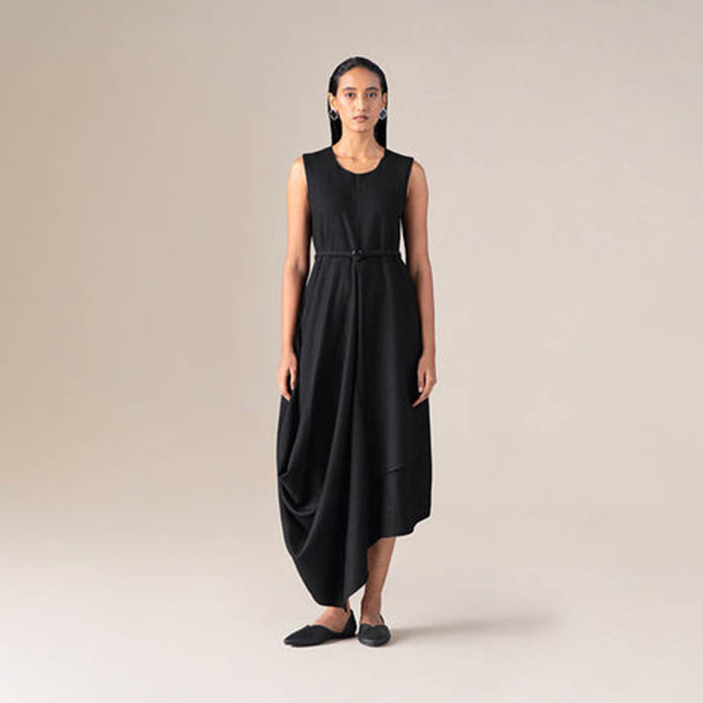 AMPM Women Black Wool Maxi Dress