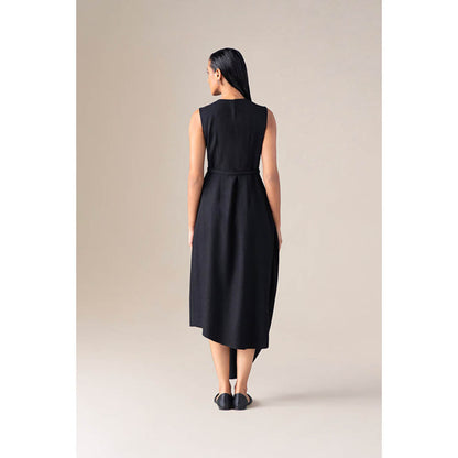 AMPM Women Black Wool Maxi Dress