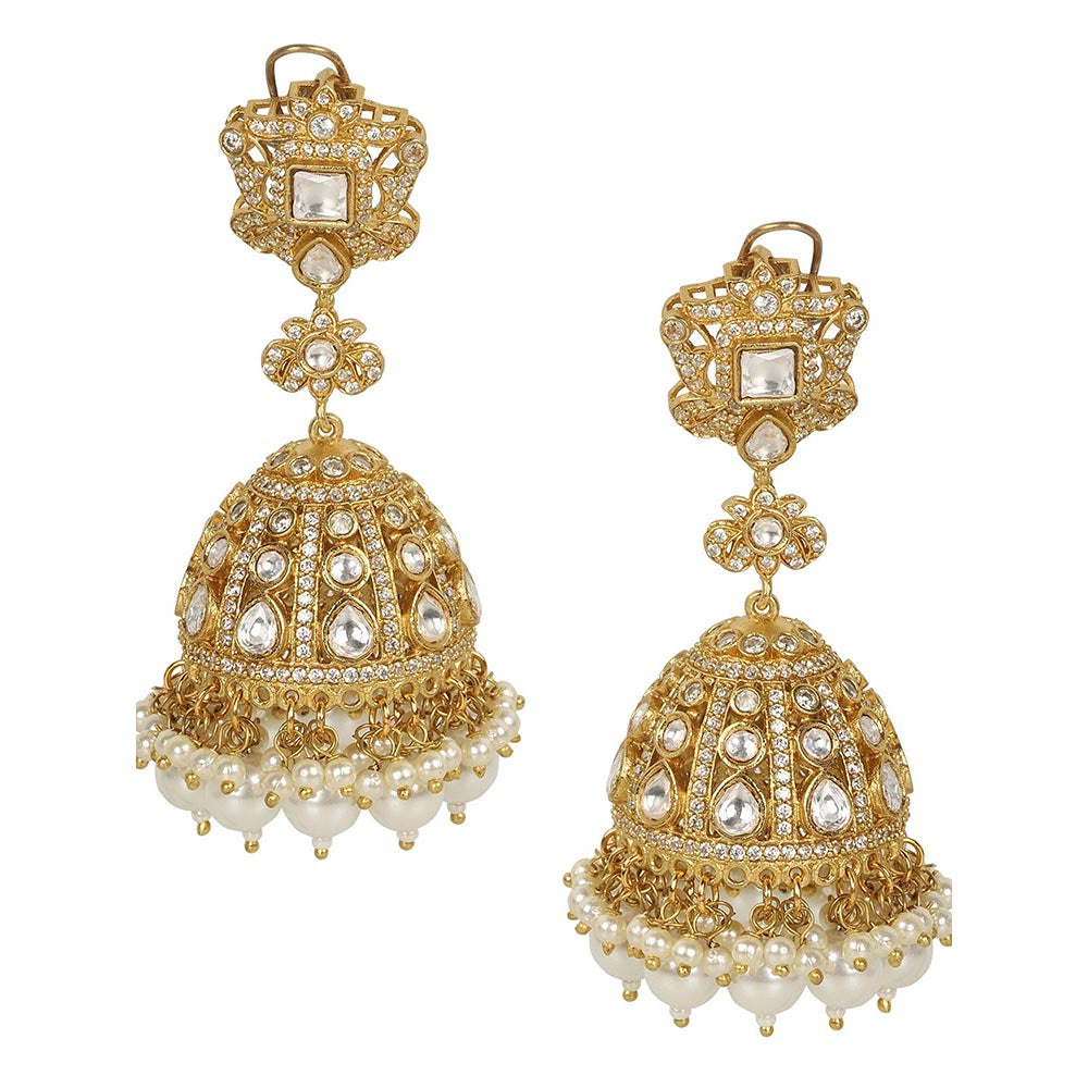 Amreli Jaipur Polki Jhumka