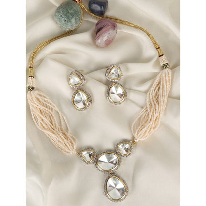 Amreli Jaipur Polki Choker with Earrings