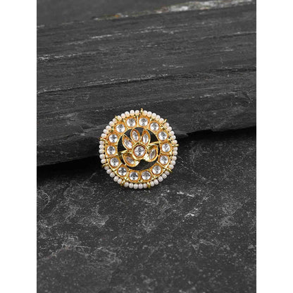 Amreli Jaipur Kundan Adjustable Ring