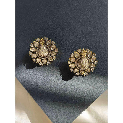 Amreli Jaipur Victorian Polki Studs Earrings