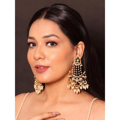 Amreli Jaipur Kundan Kemp Chandbalis