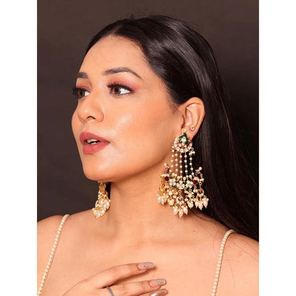 Amreli Jaipur Kundan Kemp Chandbalis