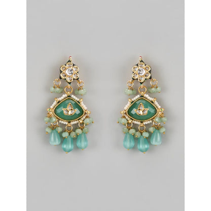 Amreli Jaipur Carving Earrings with Maangtika