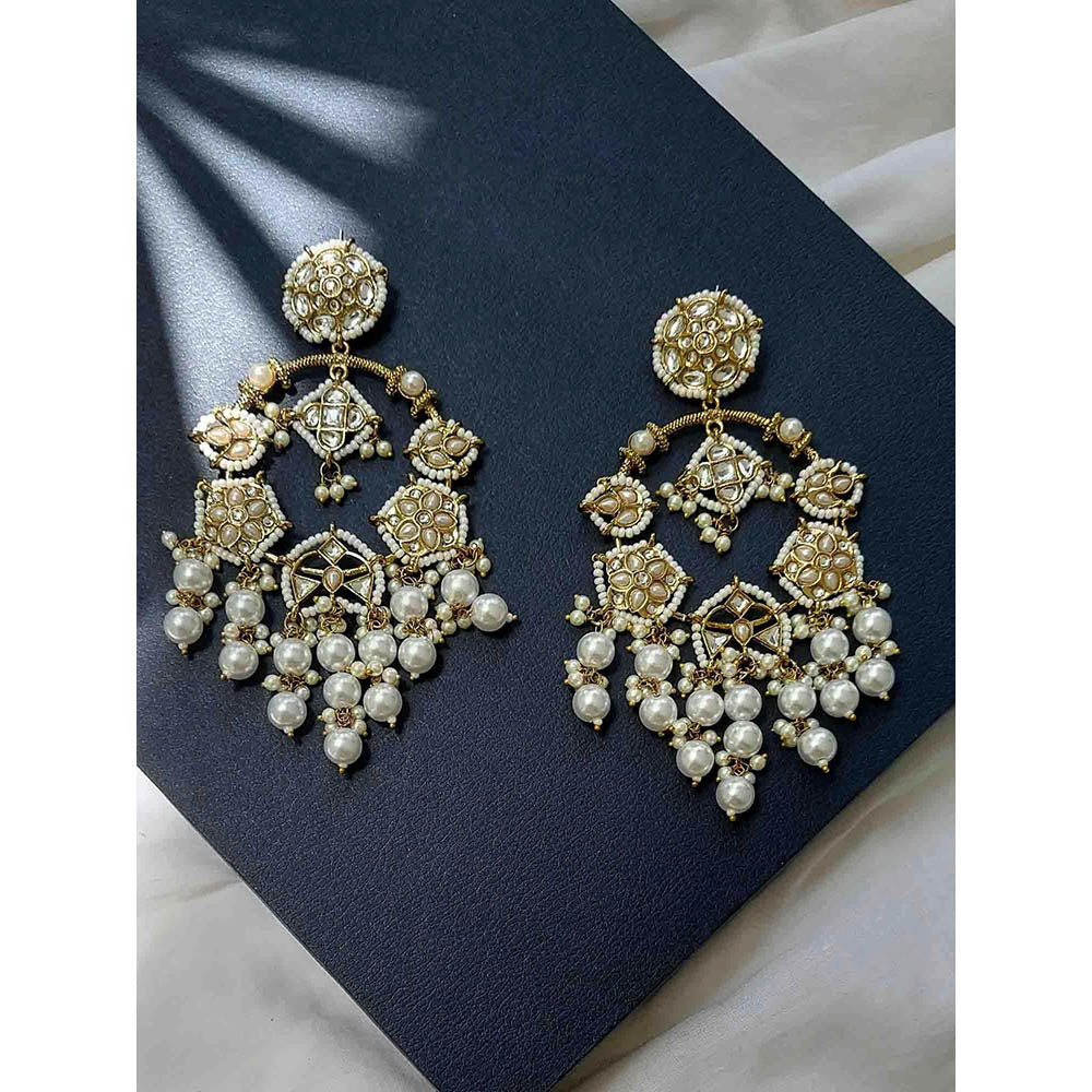 Amreli Jaipur Kundan Chandbali Earrings