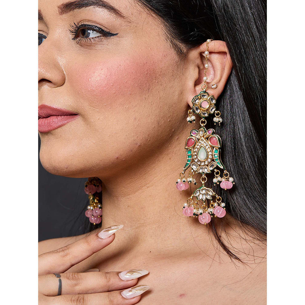 Amreli Jaipur Beautiful Kundan Earrings