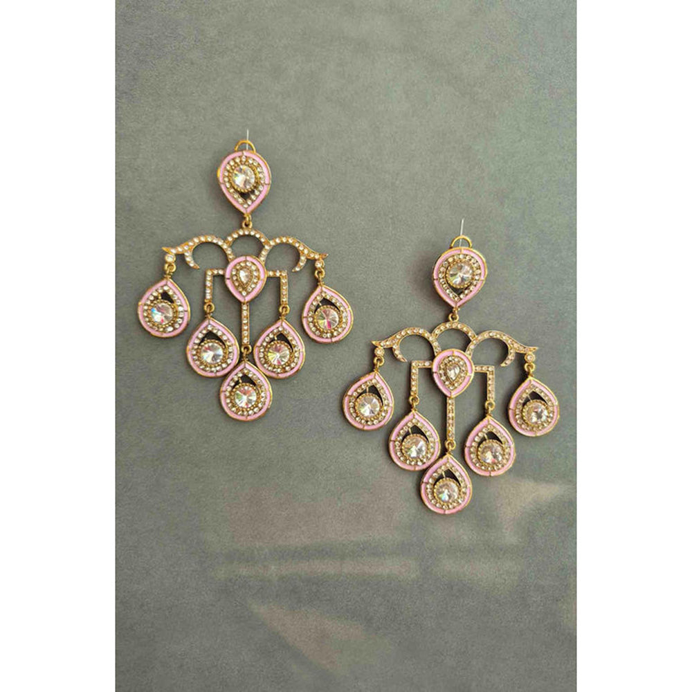 Amreli Jaipur Swasti Kundan Earrings