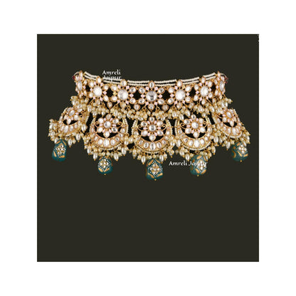 Amreli Jaipur Tamalika Polki Choker Set