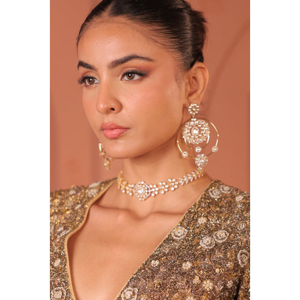 Amreli Jaipur Vanani Polki Choker Set