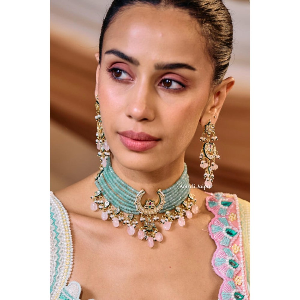 Amreli Jaipur Vrishti Kundan Choker Set