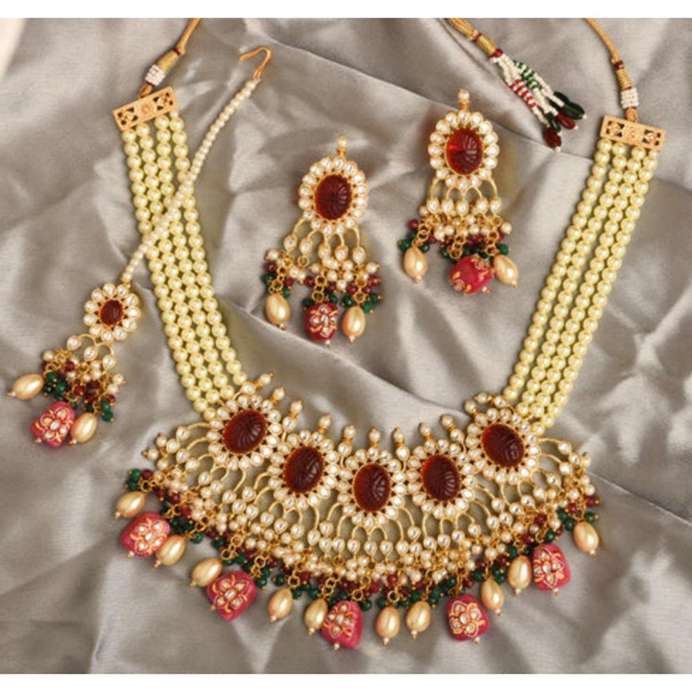 Amreli Jaipur Willa Multicolored Kundan Set