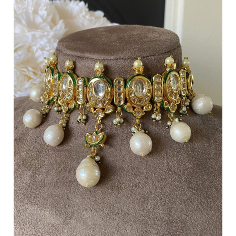 Amreli Jaipur Zeri Kundan Choker Set
