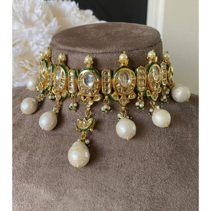 Amreli Jaipur Zeri Kundan Choker Set
