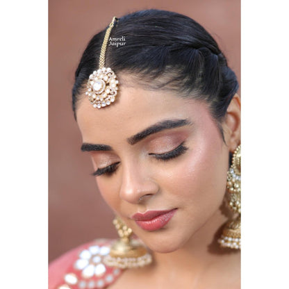 Amreli Jaipur Zeta Polki Maangtika