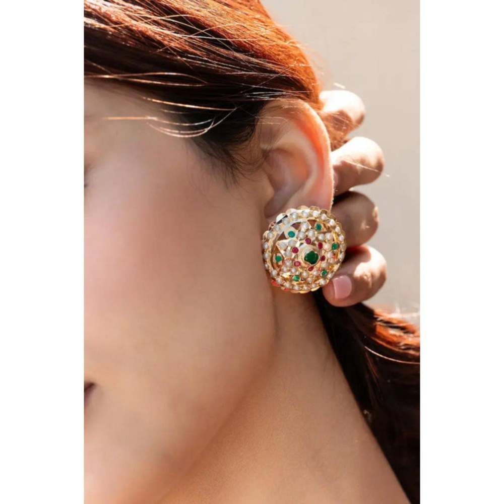 Amreli Jaipur Zyana Jadau Studs Earrings