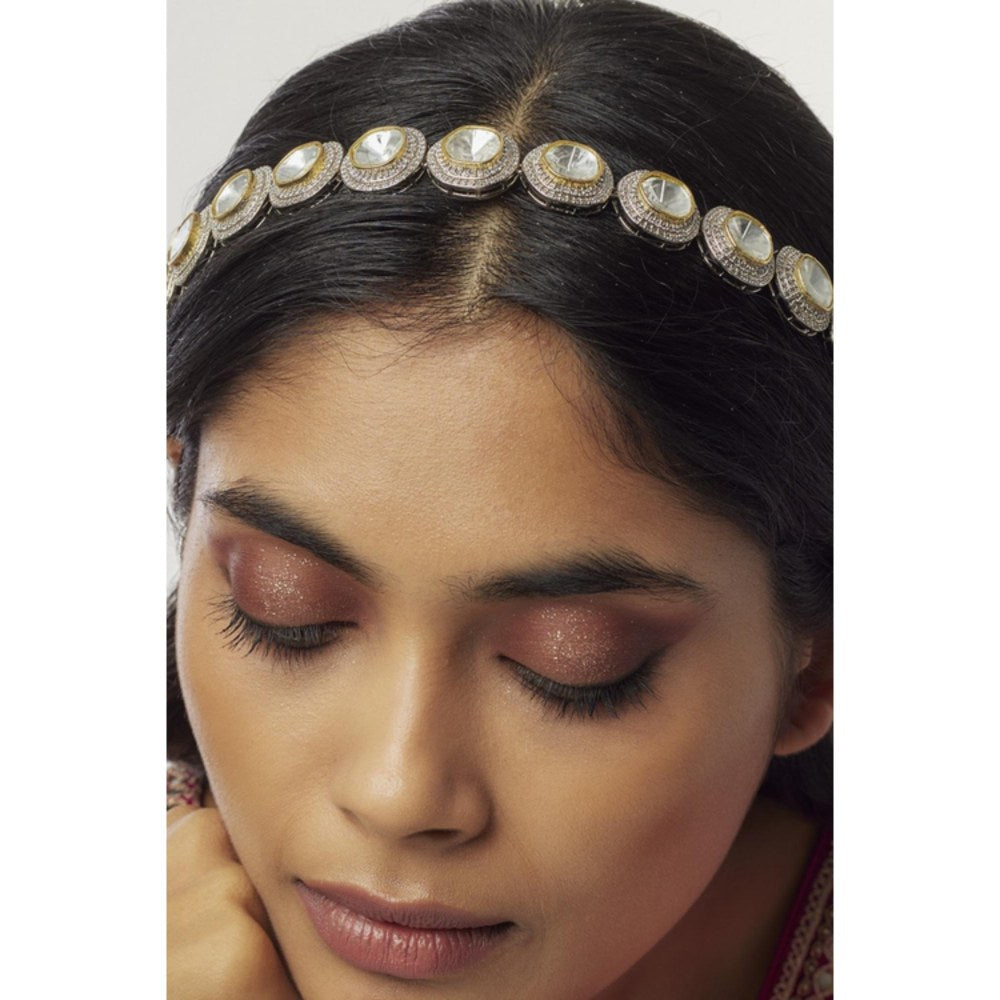 Amreli Jaipur Polki Headband Sheeshphool