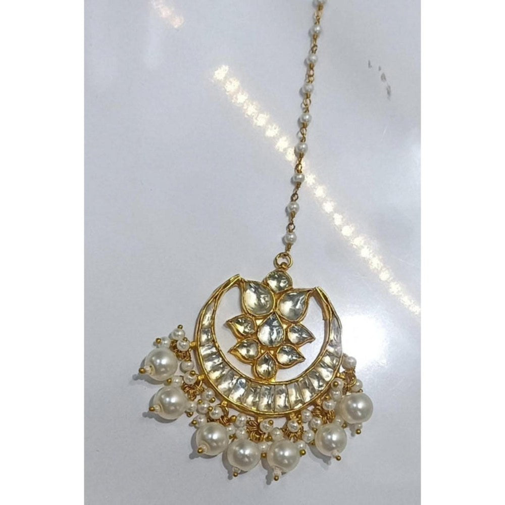 Amreli Jaipur Reen Pachi Kundan Maangtika