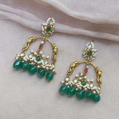 Amreli Jaipur Aadya Green Handcrafted Earrings