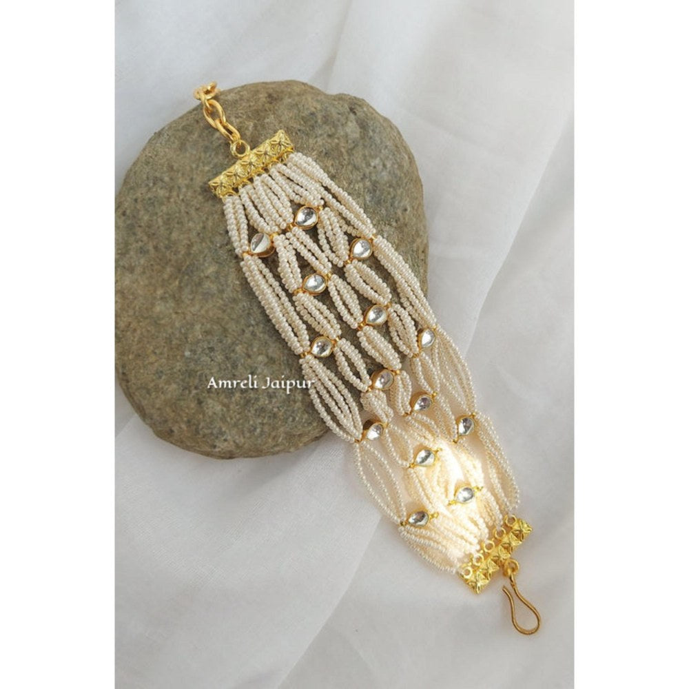 Amreli Jaipur Aala Pachi Kundan Bracelet