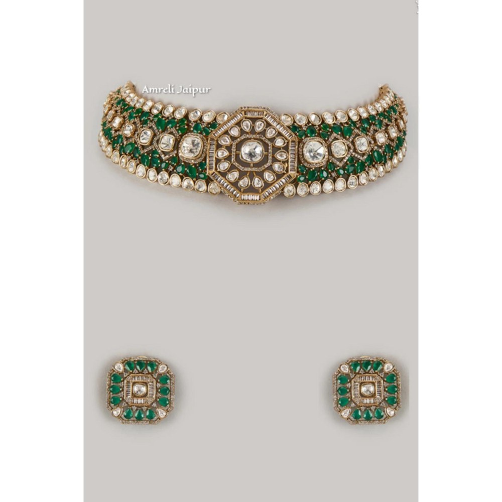 Amreli Jaipur Aarna Polki Choker Set